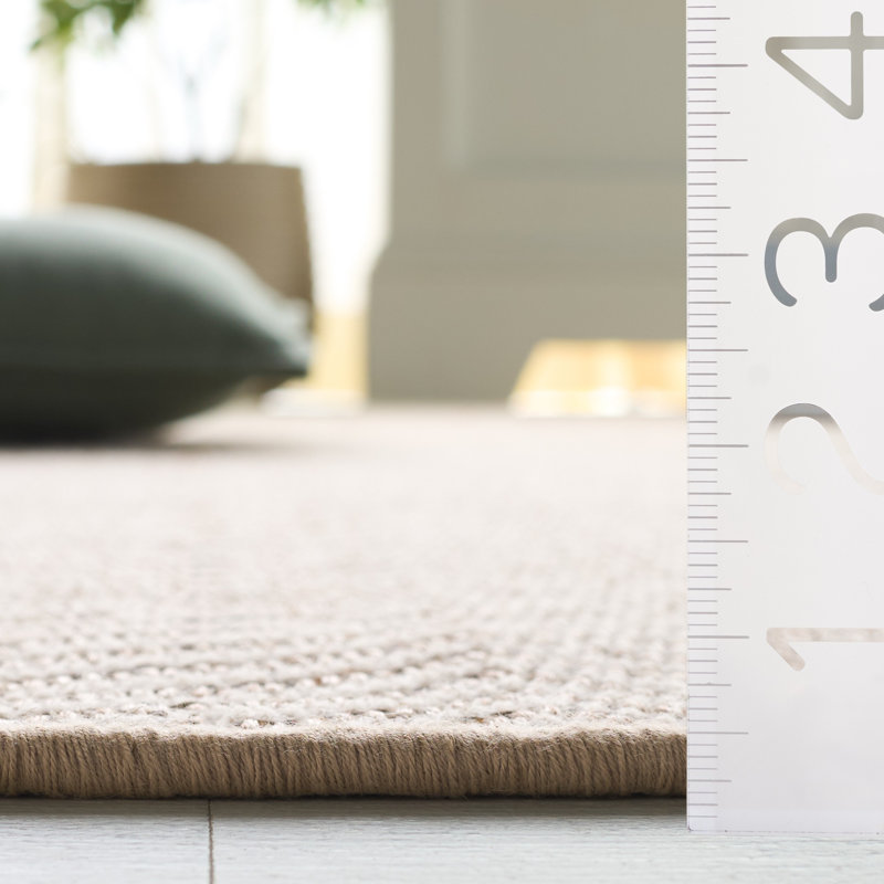 Palm Beach 330 70% Sisal; 20% Wool; 10% Latex Chevron Rug, Rectangle 2' x 3'