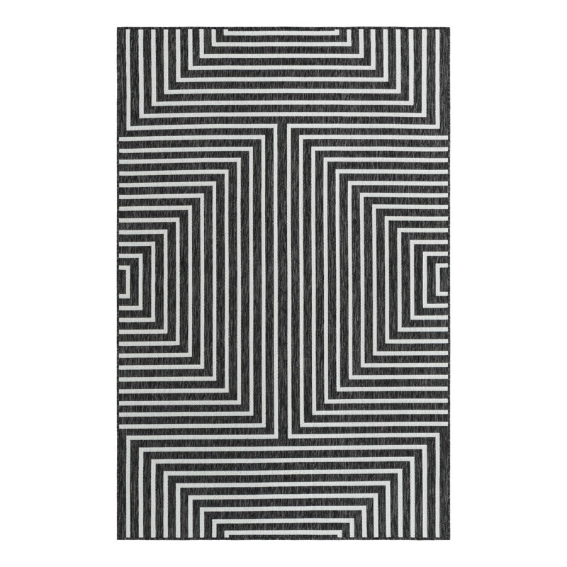 Geometric Indoor / Outdoor Rug, Rectangle 5'3" x 8'