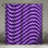 Rideaux de douche mauve à illusion optique extra longs