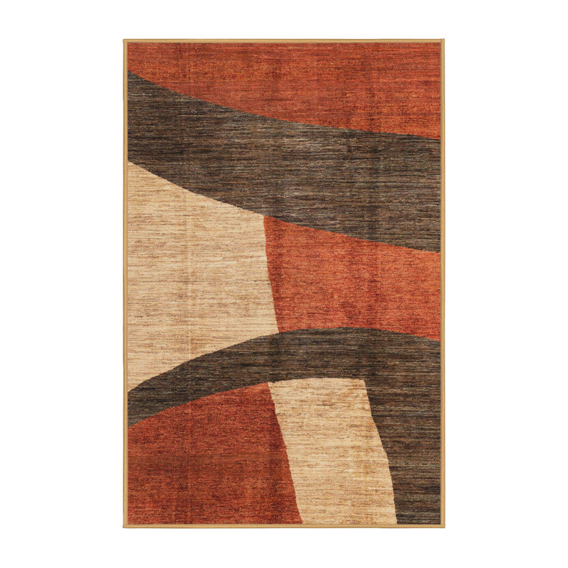 Tapis abstrait moderne 3319ABS3326, Rectangle 5 pi x 7 pi