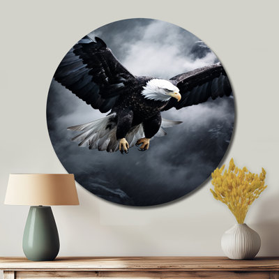 Ealge Graceful Soar Eagle - animaux, art en métal rond