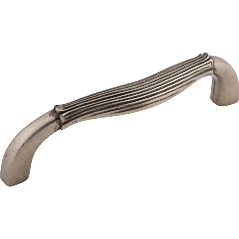 Bow 3 3/4" Center to Center Bar pull, Pewter Antique