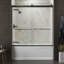 Levity 56.625" - 59.625" W 62.25" H Frameless Tub Door-320851344
