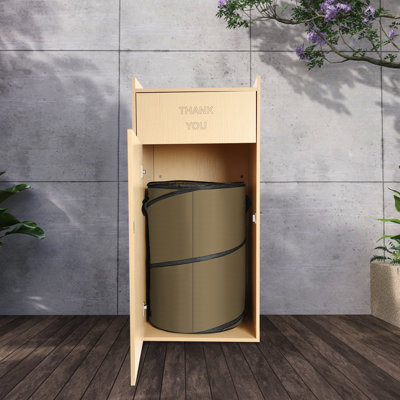 Plastic Kitchen Trash Can - 30 Gallons