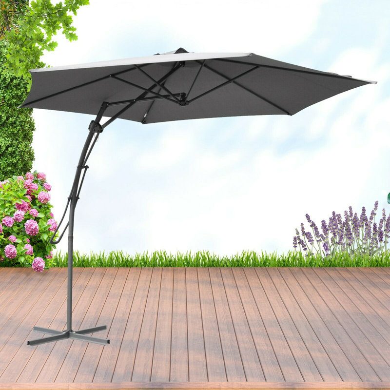 Weir Cantilever Parasol, Grey