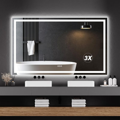 Miroir de salle de bain mural 60 po x 36 po