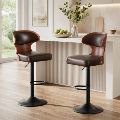 Tabouret tournant à hauteur réglable Bentwood