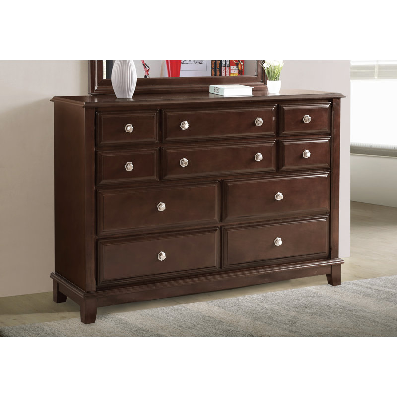 Commode 10 tiroirs Cheve, Cappuccino