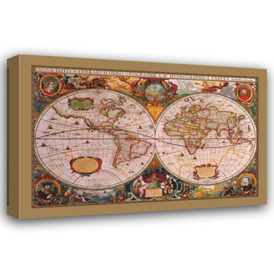 Carte du monde (style antique)