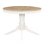 5 tables de salle à manger extensibles: 1 table ronde en bois rétro et 4 chaises rembourrées