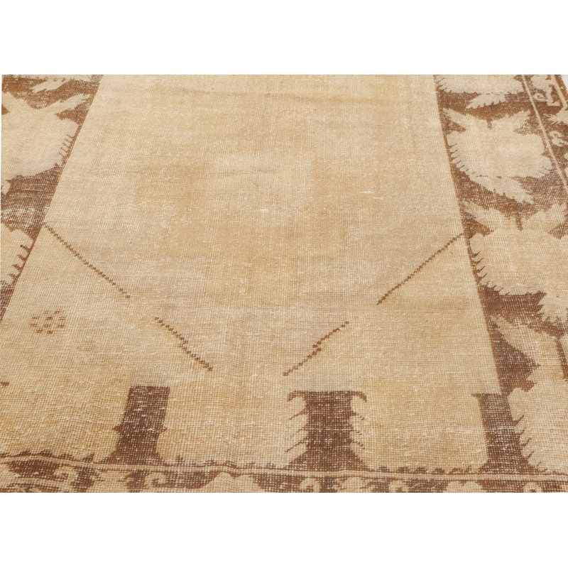 Vintage One-of-a-Kind Rectangle 4'8" X 8'10" Hand Knotted Area Rug