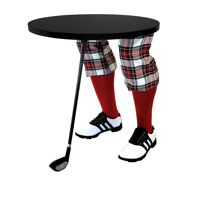 Table de bout abstraite, Noir