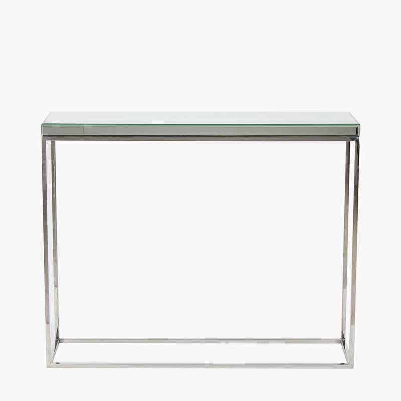 Siems 100cm Glass Top Console Table