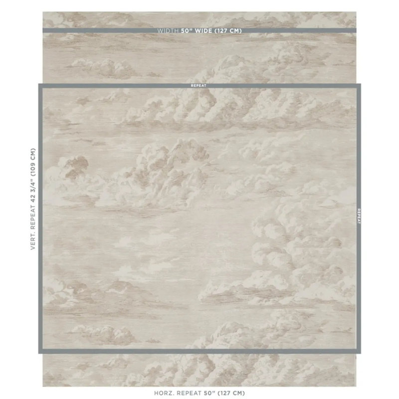 Tissu nuage Cloud, Champagne
