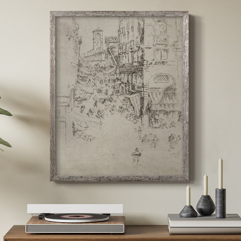 Reproduction encadrée rétro en bois massif Lxxxv, H 15 po x l 12 po
