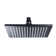 Fontana 12 Matte Black Square LED Rain Shower Head Color Changing Self Powered Design