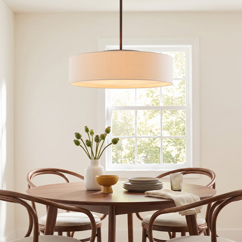 Jessalyn Dimmable LED Drum Chandelier
