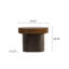 Ensemble de 2 tables basses gigognes rondes Handcraft