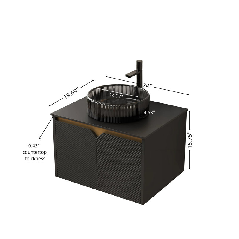 Meuble-lavabo de salle de bain 24 po RUBEN, 24"