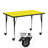 Goddard Mobile 24''W x 48''L Rectangular HP Laminate Activity Table - Adjustable Legs-12526312-12526315