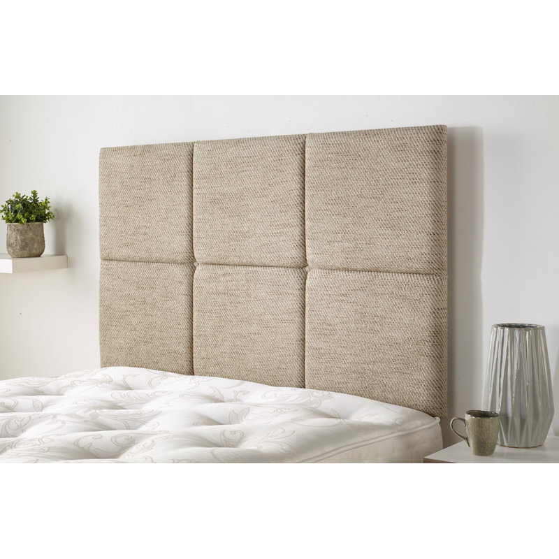 Upholstered Headboard, Small Double (4'), Caramel