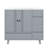 36" Bathroom Vanity With Sink, Free Standing Single Vanity Set With 4 Drawers And Side Storage Rack, Wood Cabinet With Ceramic Basin For Bathroom, Gray-1769260782