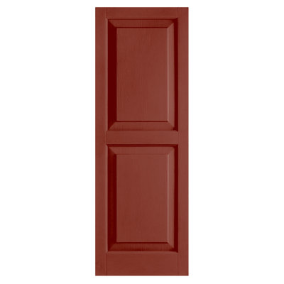 Standard Raised Panel Vinyl Shutters Pair
