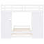 Lit simple au-dessus d'un lit superposé, blanc, avec options de tiroir et de tablette-761283477