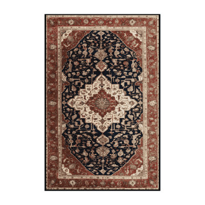 Machine Washable Persian Brown Area Rug
