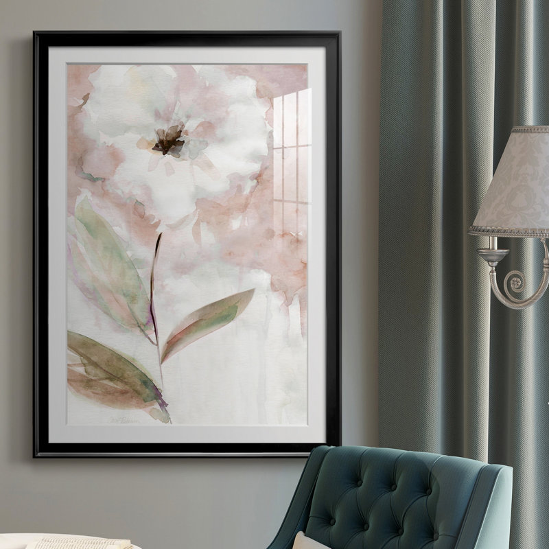 Summer Bloom I - Peinture sur toile encadrée, Noir, H 26,5 po x l 36,5 po x P 1,5 po