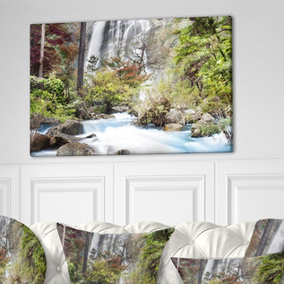 « blue klonglan cascade », impression sur toile