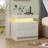 LED Nightstand with 2 Drawers - Small Space Solutions-52167520