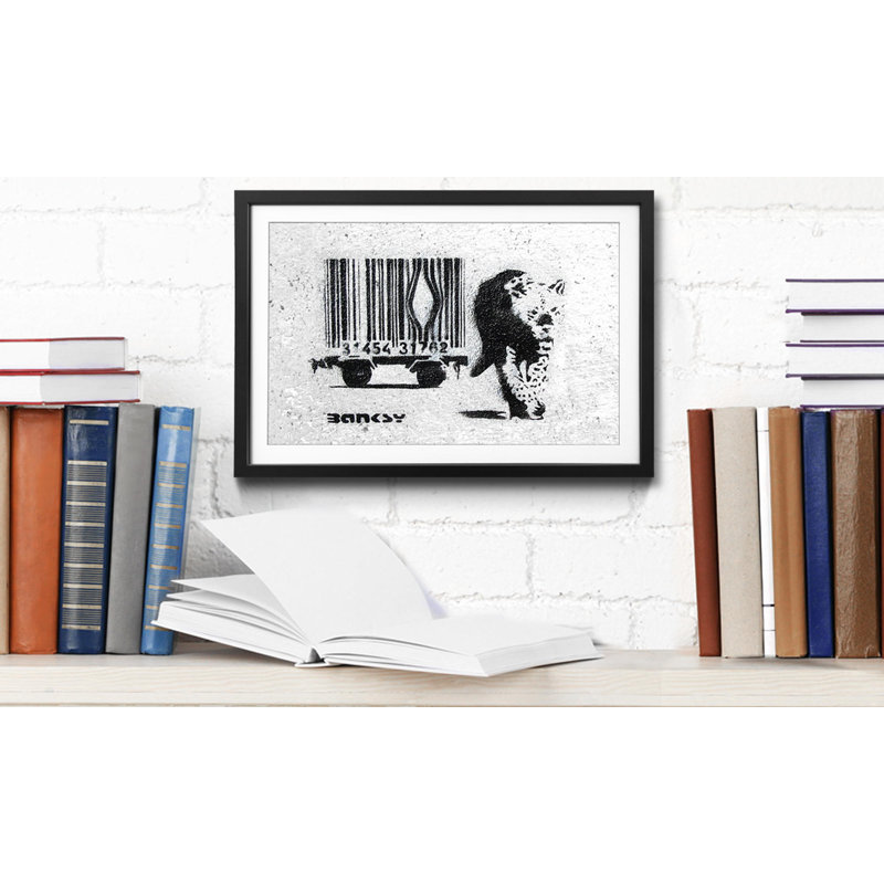 Streetart No.5 by Banksy - Single Picture Frame Print, 64cm H x 84cm W x 2.2cm D