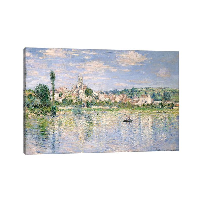 Vetheuil In Summer, 1880 by Claude Monet - Wrapped Canvas Print, 20.32 cm H x 30.48 cm W