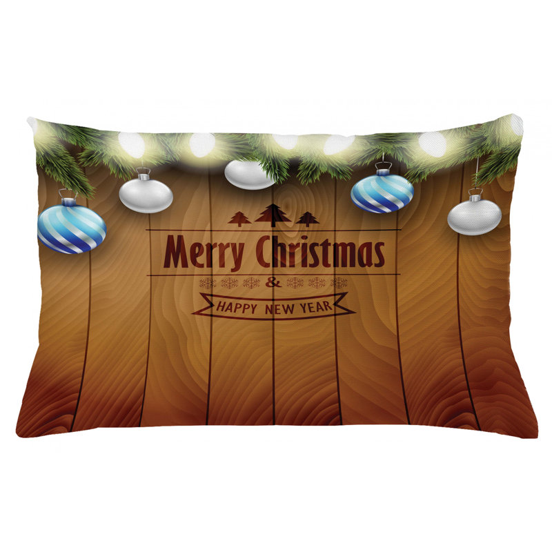 Housse de coussin lombaire intérieur/extérieur christmas, 16 po x 26 po