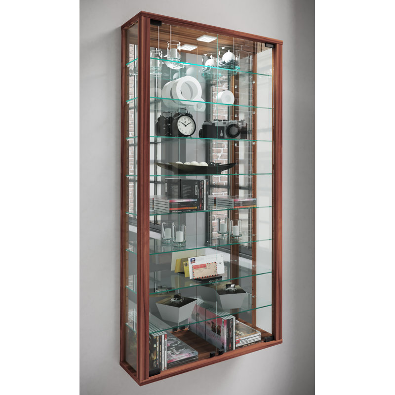 Carlyne Display Cabinet, Yes, Core walnut