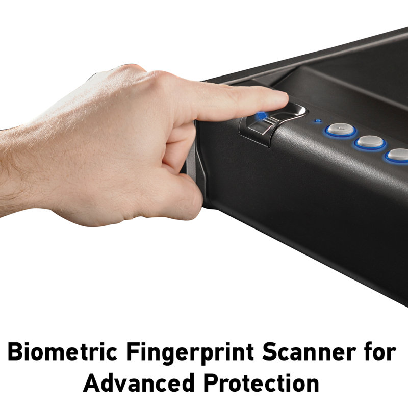  SentrySafe 0.08 CuFt. Quick Access Pistol Safe with Biometric Dual Lock