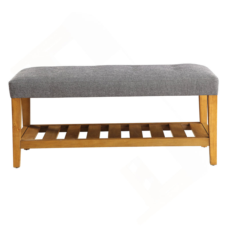  Banc capitonné capitonné, Gris