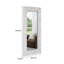 Miroir sur pied blanc Casmer capitonné en cristal de 70 po H-271118621