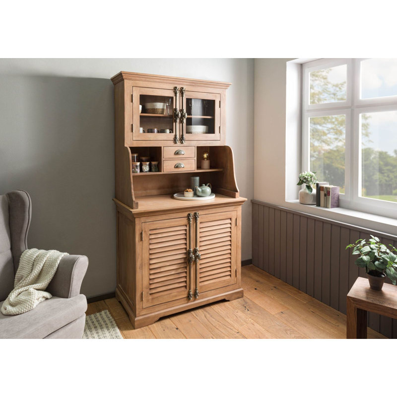 Toulouse Display Cabinet, Beige Oiled