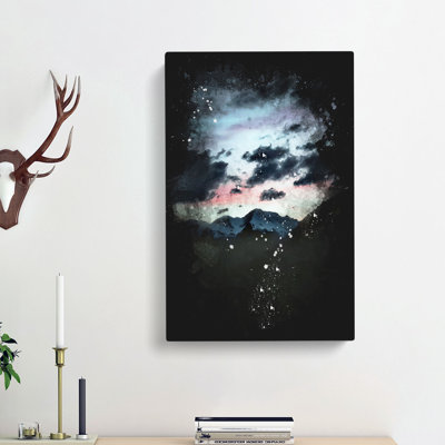 Mountain Below the Clouds - Wrapped Canvas