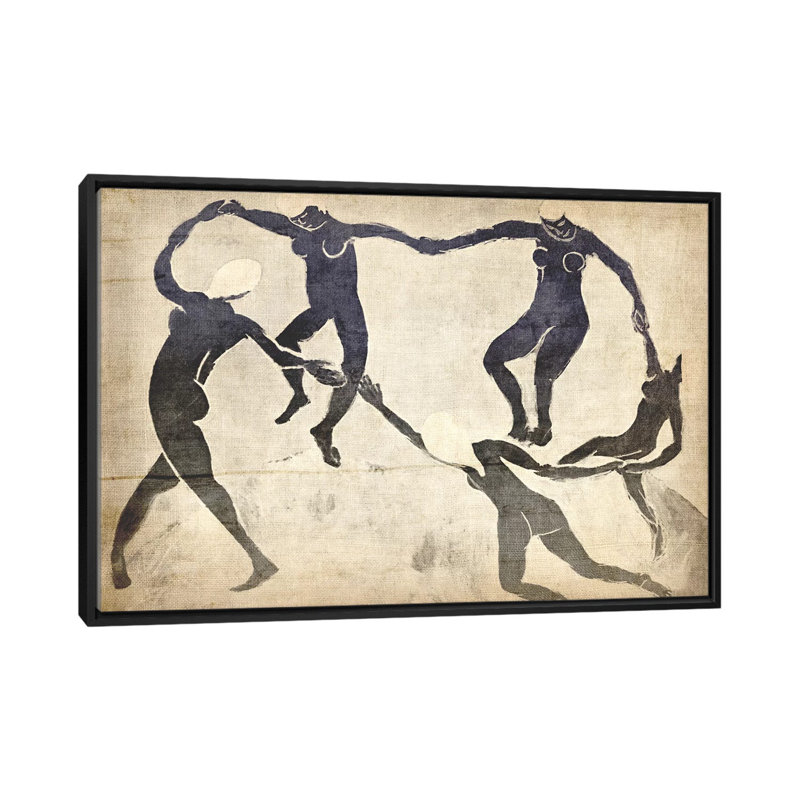 «Dance», impression sur toile tendue, Toile avec cadre flottant noir, Pas de tapis, H 32 po x l 48 po x P 1,5 po