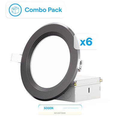 Ensemble de plafonniers encastrés à DEL de 4 po Infibrite Thin