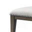 Chaises de salle à manger rembourrées Nailhead