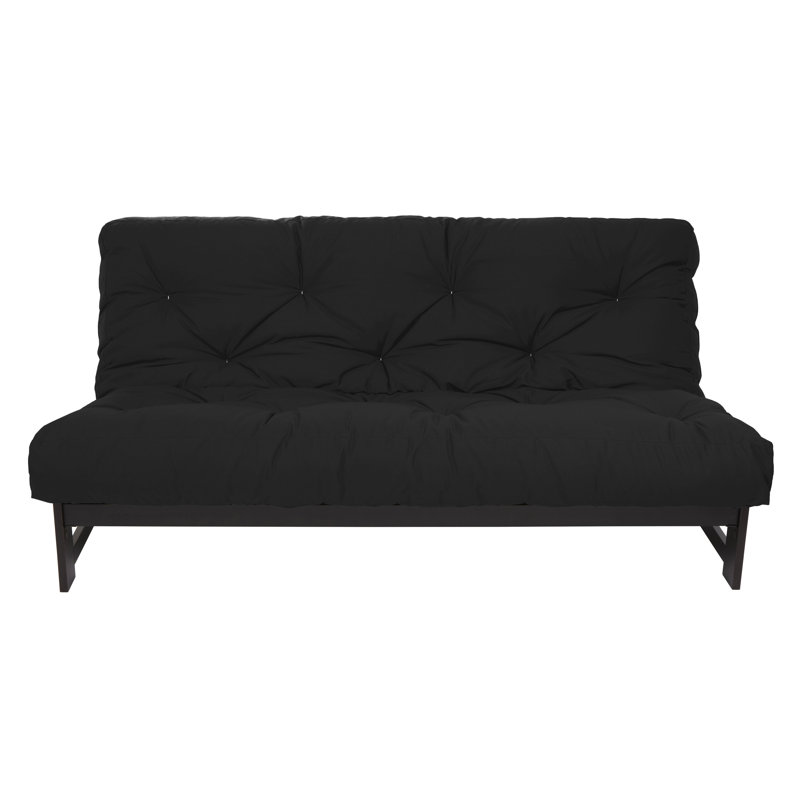 Distefano 8'' Memory Foam Futon Mattress Futon  Mattress, Black, Queen