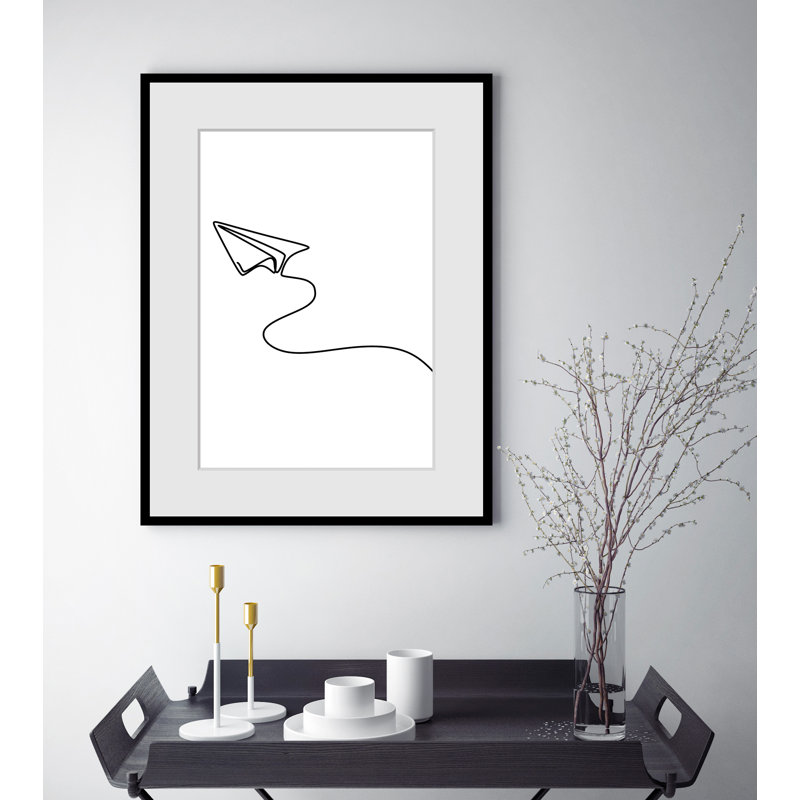Papierflieger - Picture Frame Rectangle Print, 60 cm H x 50 cm W