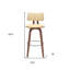 Tabouret pivotant en bois massif Aylis-1076600504-1076600501-1076600503