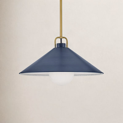 Zoë Single Light Metal Steel Dimmable Pendant
