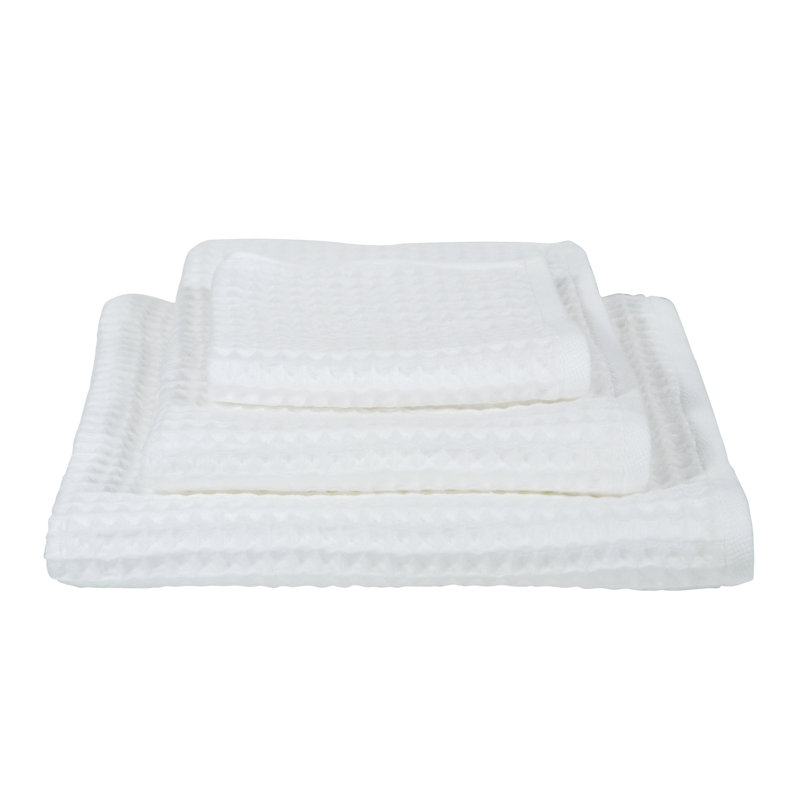 Air Waffle Waffle Hand Towel, White
