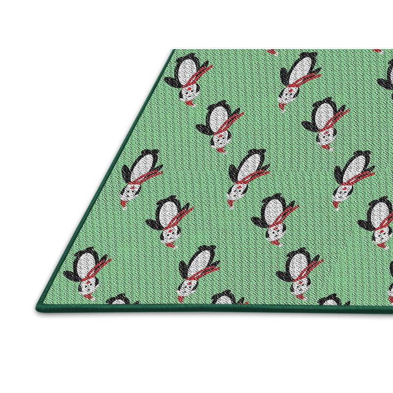 Tapis décoratif vert Pyne, Rectangle 5 pi x 8 pi